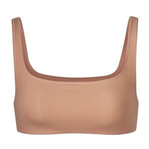 SKIMS BODY BASICS WIDE NECK BRALETTE SIENNA XS
